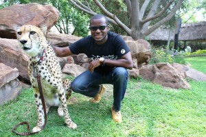 Chilling with a Cheetah at a Farm in Pretoria